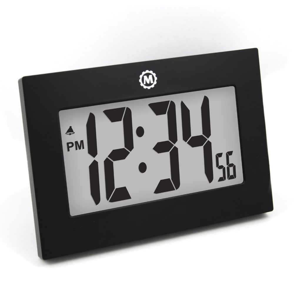 slide 1 of 1, Marathon Watch Large Digital Frame Clock - Black, 1 ct