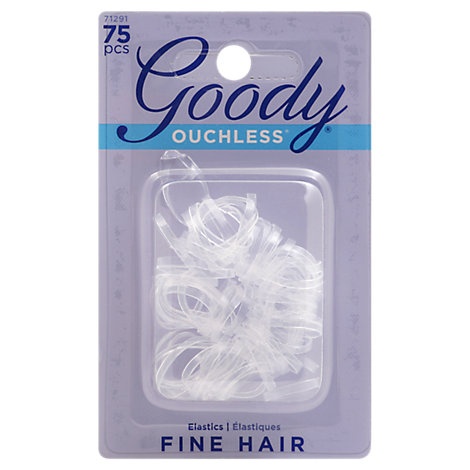 slide 1 of 1, Goody Elastics Ouchless Latex Clear Mary, 75 ct