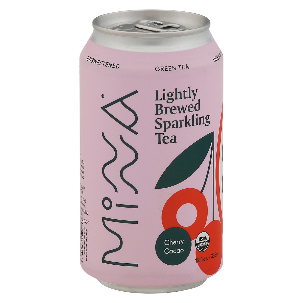 slide 4 of 11, Minna Lightly Brewed Organic Cherry Cacao Sparkling Tea - 12 fl oz, 12 fl oz