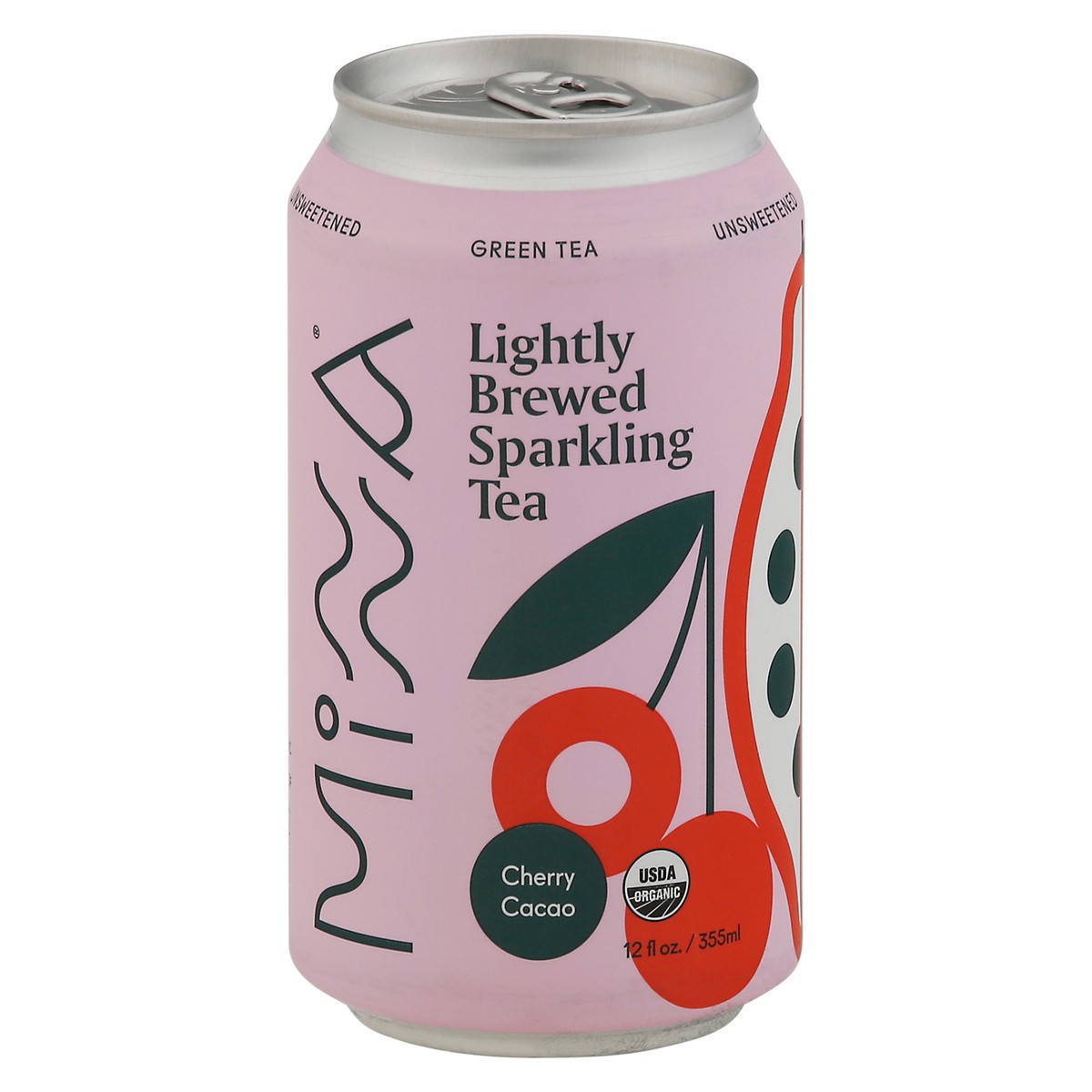 slide 1 of 11, Minna Lightly Brewed Organic Cherry Cacao Sparkling Tea - 12 fl oz, 12 fl oz