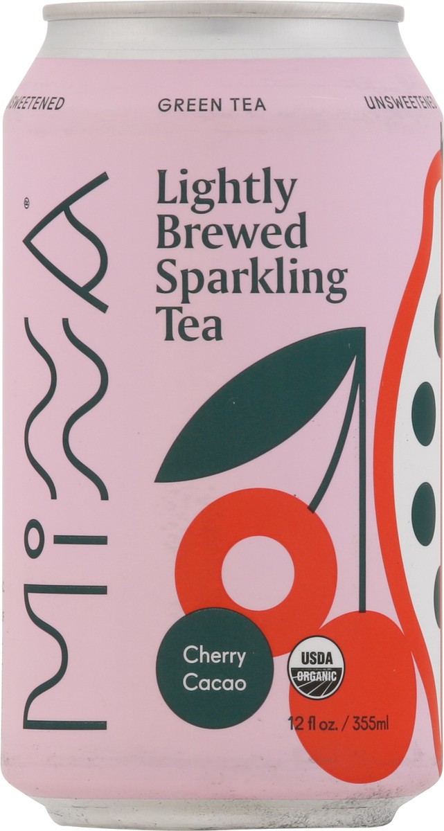 slide 9 of 11, Minna Lightly Brewed Organic Cherry Cacao Sparkling Tea - 12 fl oz, 12 fl oz