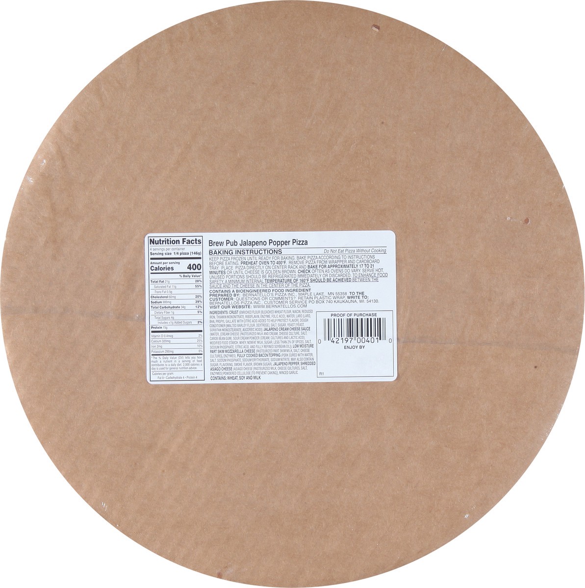 slide 3 of 13, Brew Pub Pizza MVP Jalapeno Popper Pizza 20.58 oz, 20.58 oz