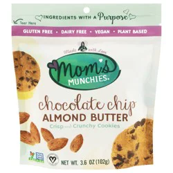 Mom's Munchies Almond Butter Chocolate Chip Cookies 3.6 oz