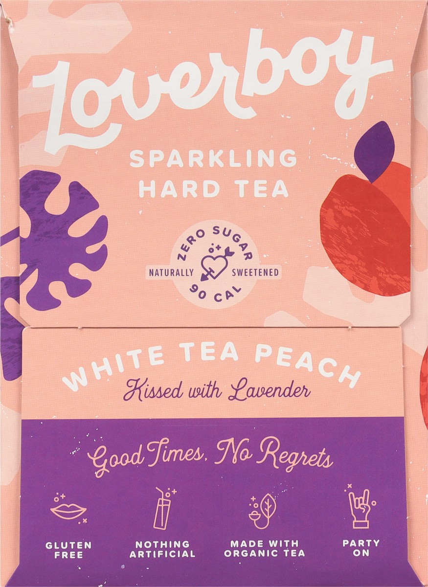 slide 9 of 9, Loverboy Sparkling White Tea Peach Hard Tea 6 - 11.5 fl oz Cans, 6 ct; 11.5 oz