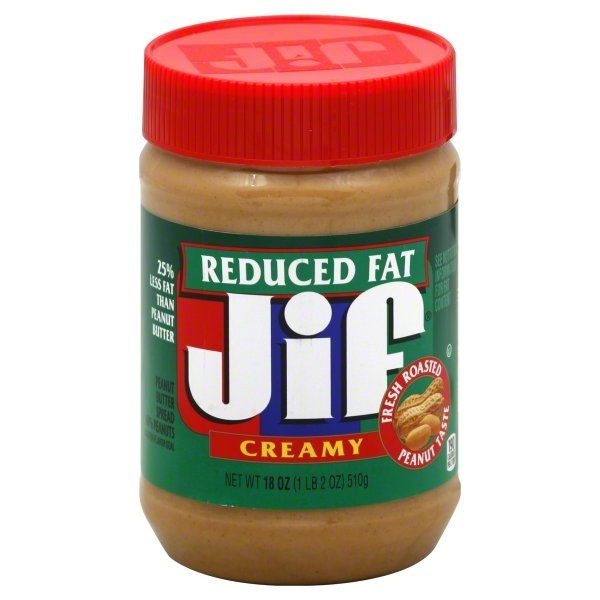 slide 1 of 2, Jif Creamy Reduced Fat Peanut Butter, 16 oz