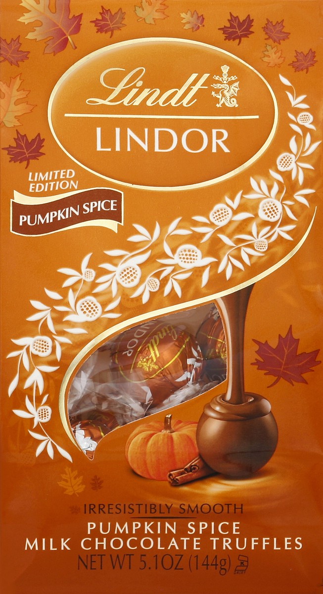 slide 3 of 4, Lindt Lindor Milk Chocolate Truffles Pumpkin Spice, 5.1 oz