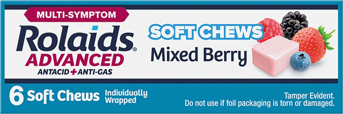 slide 7 of 7, Rolaids Advanced Multi-Symptom Softchews Mixed Berry 6 ct., 6 ct