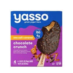 Yasso Yasso Frozen Greek Yogurt Bars Sea Salt Caramel Chocolate Crunch Bars 2.65fl oz bars