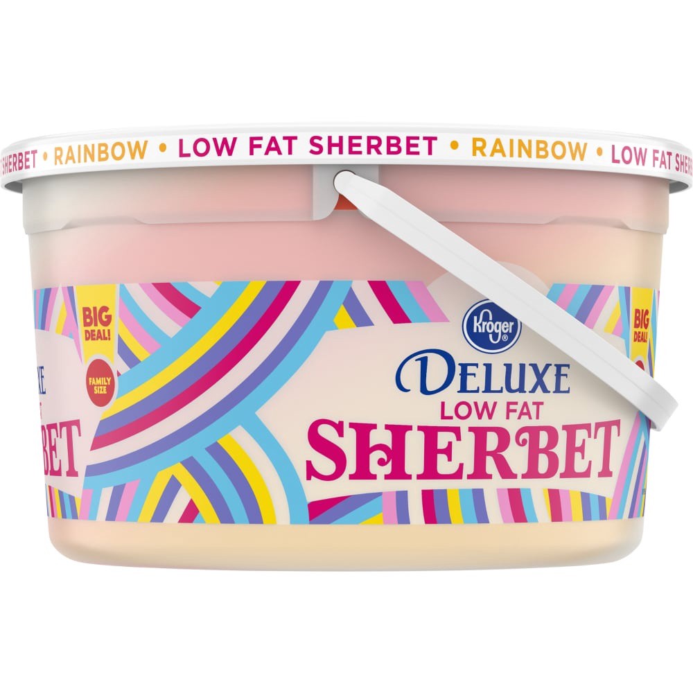 slide 3 of 5, Kroger Party Pail Rainbow Sherbet, 1 gal