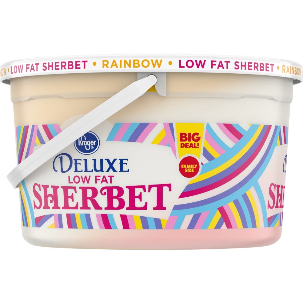 slide 5 of 5, Kroger Party Pail Rainbow Sherbet, 1 gal