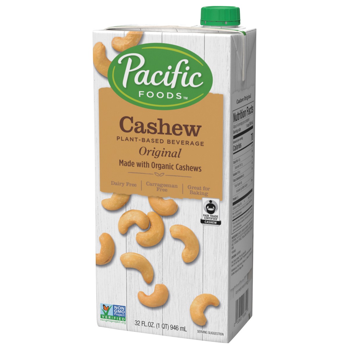 slide 3 of 10, Pacific Foods Pacific Natural Foods Original Cashew Milk, 32 oz