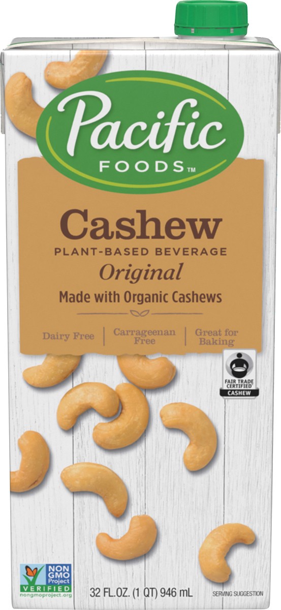 slide 1 of 10, Pacific Foods Cashew Original Plant-Based Beverage 32 oz, 32 oz