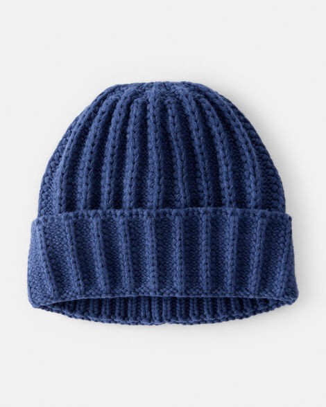 slide 1 of 2, Carter's Kid Beanie - Navy Navy 4-7, 1 ct