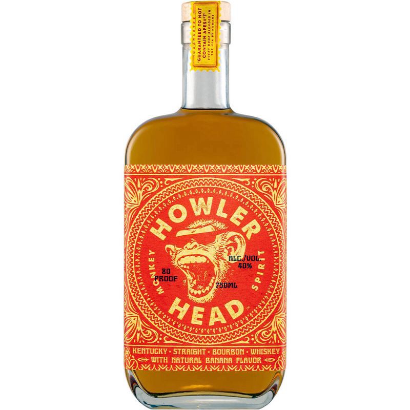 slide 1 of 10, Howler Head Kentucky Straight Bourbon Whiskey with Natural Banana Flavor 750 ml, 750 ml