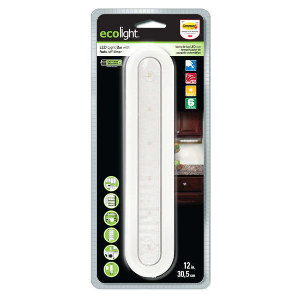 slide 1 of 1, Good Earth Lighting Eco Light 12 Bar- Battery Operated, 1 ct