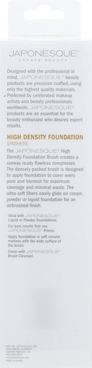 slide 4 of 9, Japonesque High Density Foundation Brush, 1 ct