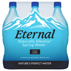 Eternal Naturally Alkaline Spring Water - 6 pk