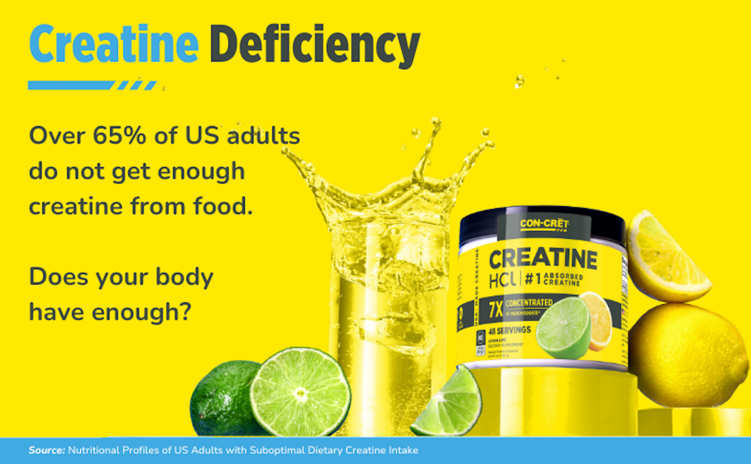 slide 5 of 7, Con Cret Creatine Powder, 4.5 oz