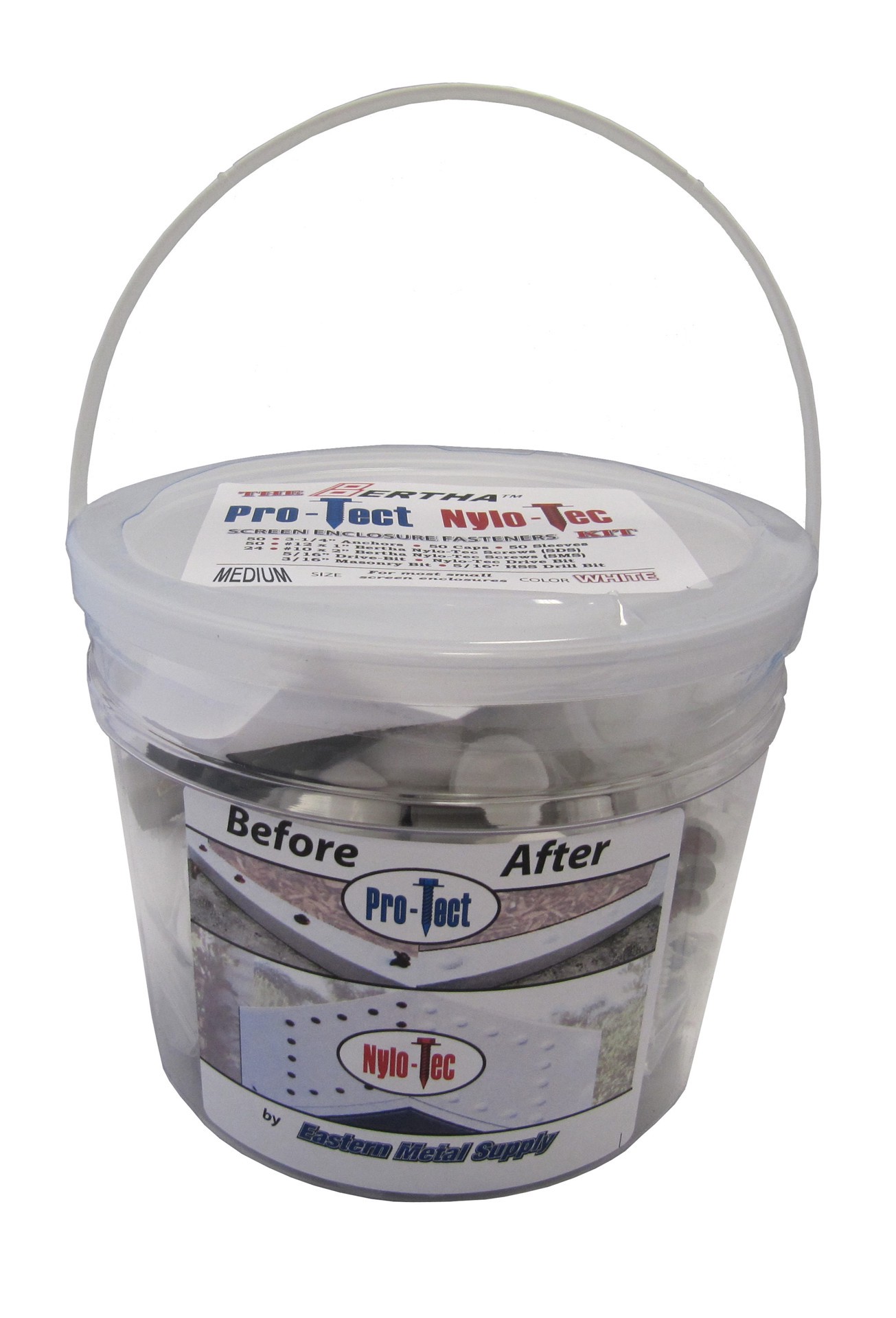 slide 1 of 1, Bertha Protect Nylotec Medium Kit White, 1 ct