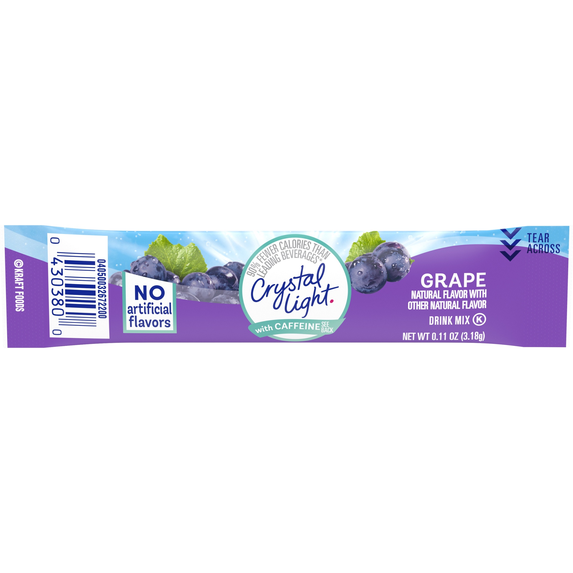slide 1 of 9, Crystal Light Sugar Free Grape Powdered Energy Drink Mix , 10 ct; 1.1 oz