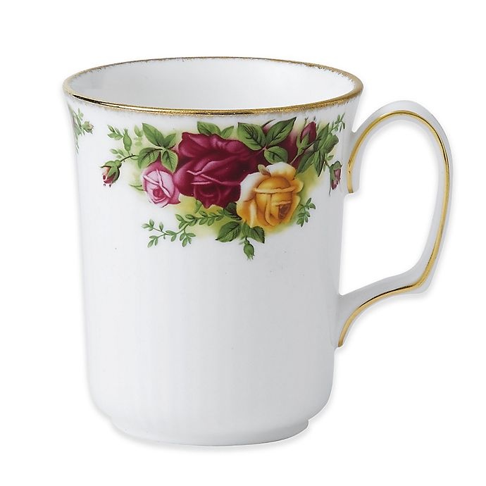 slide 1 of 1, Royal Albert Old Country Roses Bristol Beaker Mug, 1 ct