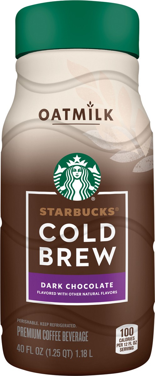 slide 2 of 6, Starbucks Cold Brew Oat Milk Dark Chocolate Bottled Coffee Drink, 40 Fl Oz, 40 fl oz