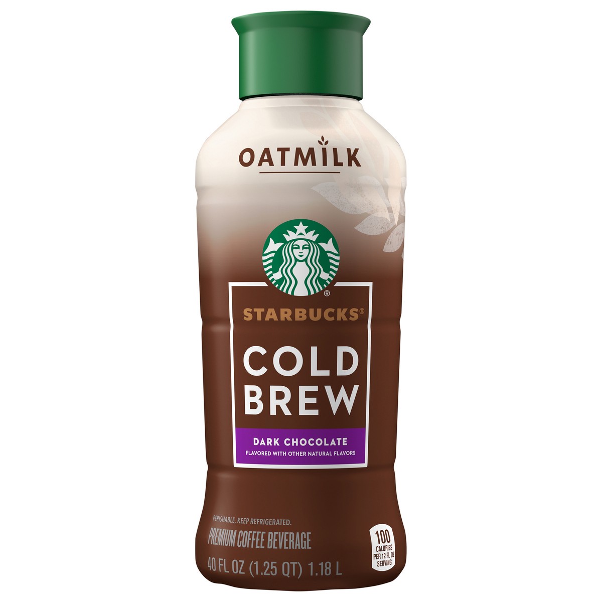 slide 1 of 6, Starbucks Cold Brew Oat Milk Dark Chocolate Bottled Coffee Drink, 40 Fl Oz, 40 fl oz