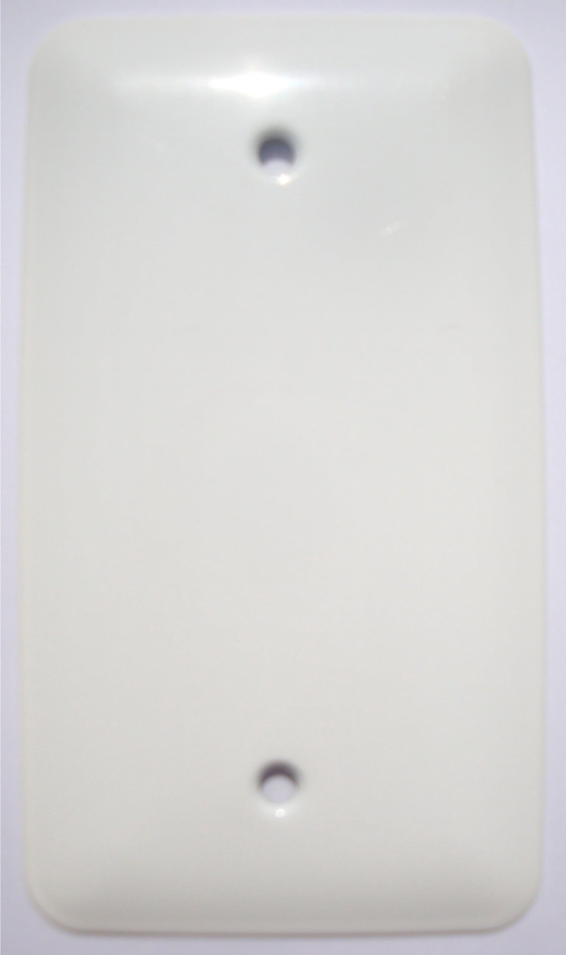 slide 1 of 1, Mulberry 1 -Gang Midsize Size White Steel Indoor Blank Wall Plate, 1 ct