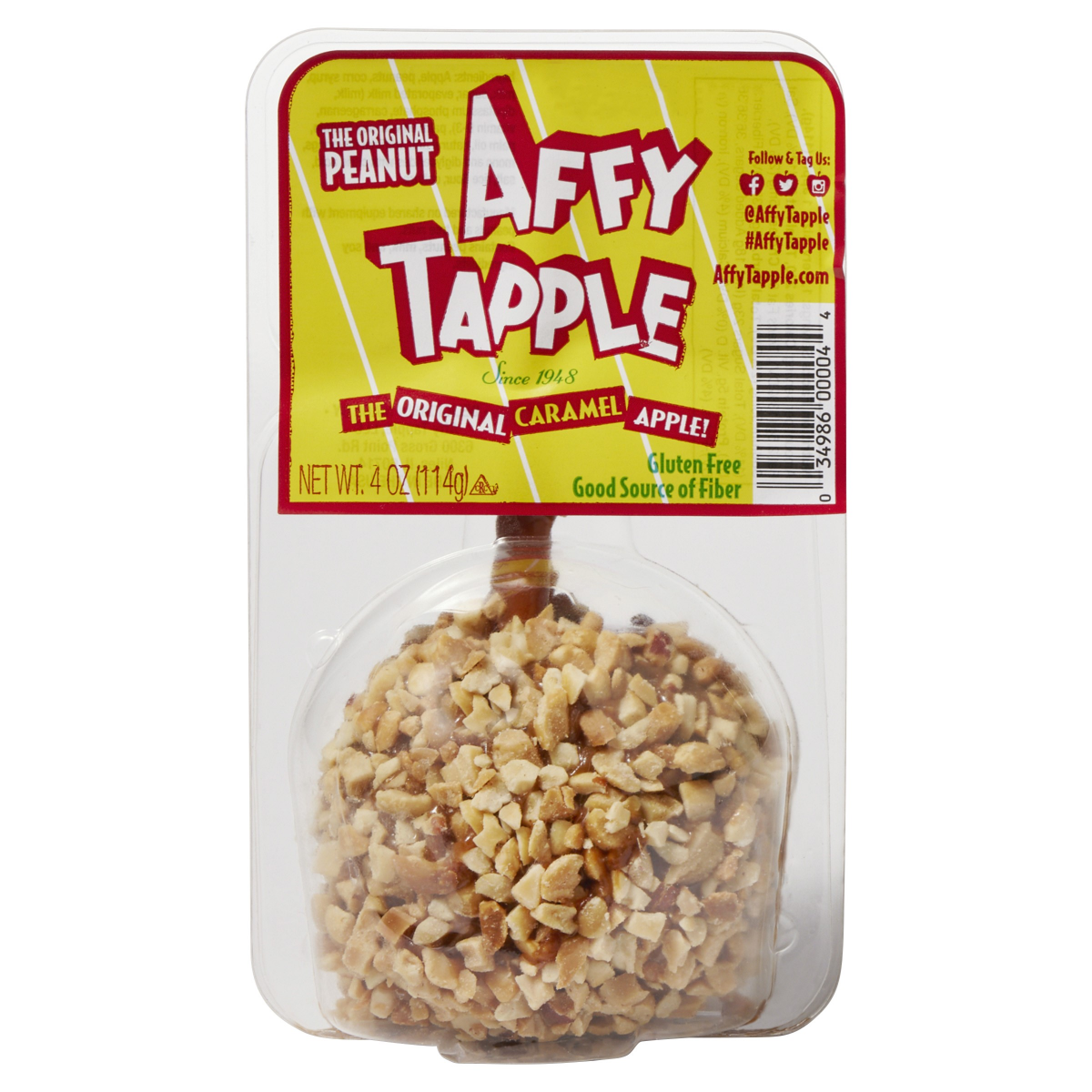 slide 1 of 1, Affy Tapple Peanut Caramel Apple, 4 oz