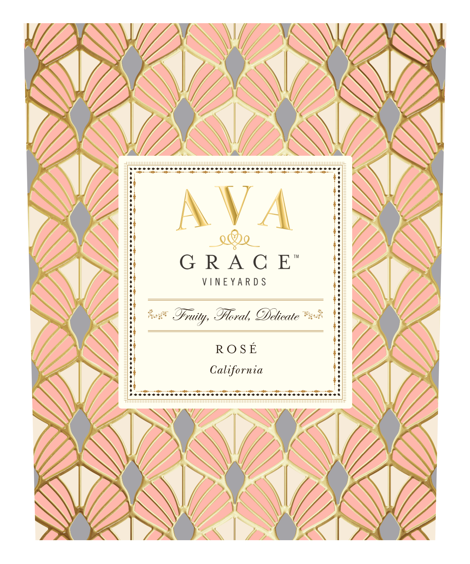 slide 2 of 5, AVA Grace Vineyards Rosé Wine, 750 ml