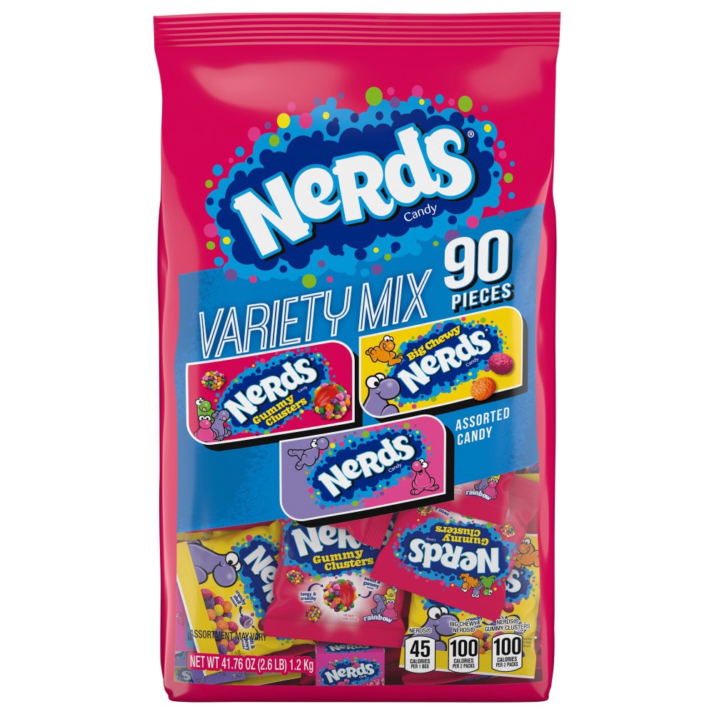 slide 1 of 1, Nerds Variety Mix Assorted Candy 90 ea, 90 ct