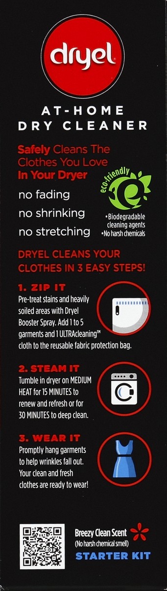 Dryel Dry Cleaner, At Home, Starter, Breezy Clean Scent