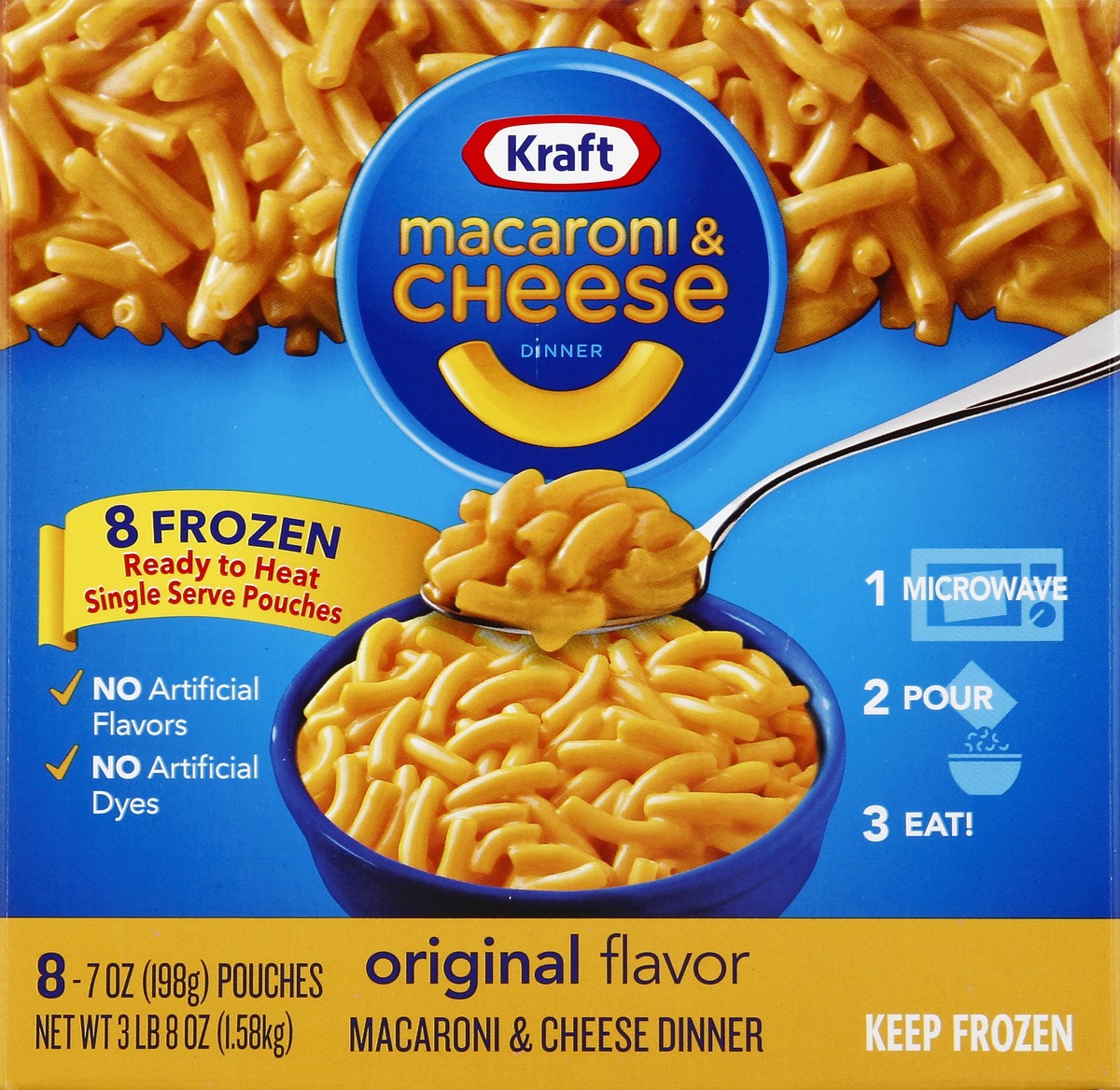 slide 4 of 4, Kraft Macaroni & Cheese Dinner 8 ea, 8 ct