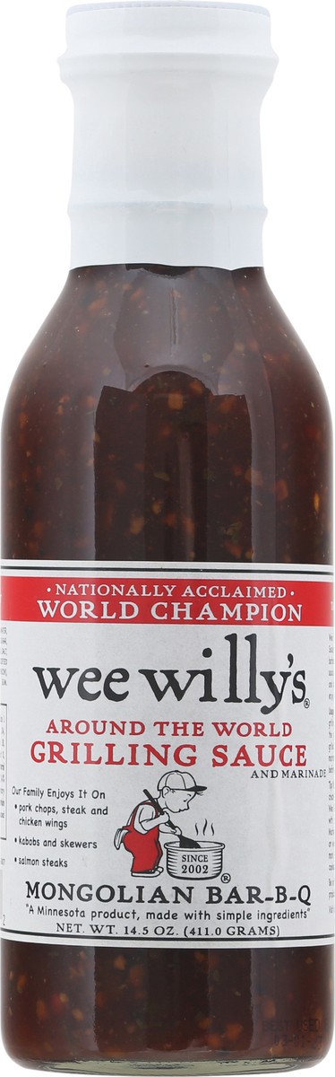 slide 11 of 12, Wee Willy's Mongolian Bbq Grilling Sauce, 14.5 fl oz