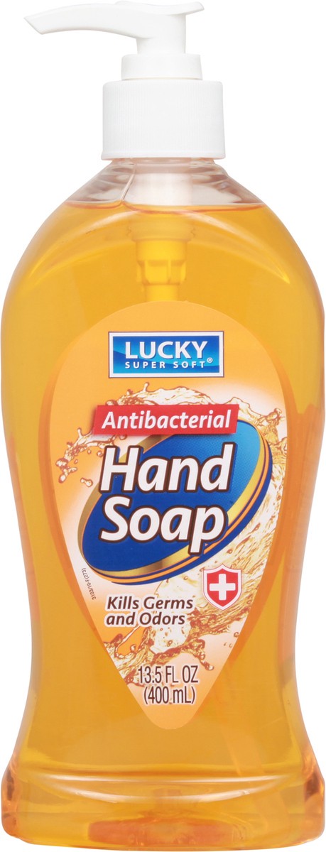 slide 8 of 12, Lucky Super Soft Super Soft Super Soft Antibacterial Soap, 13.5 fl oz