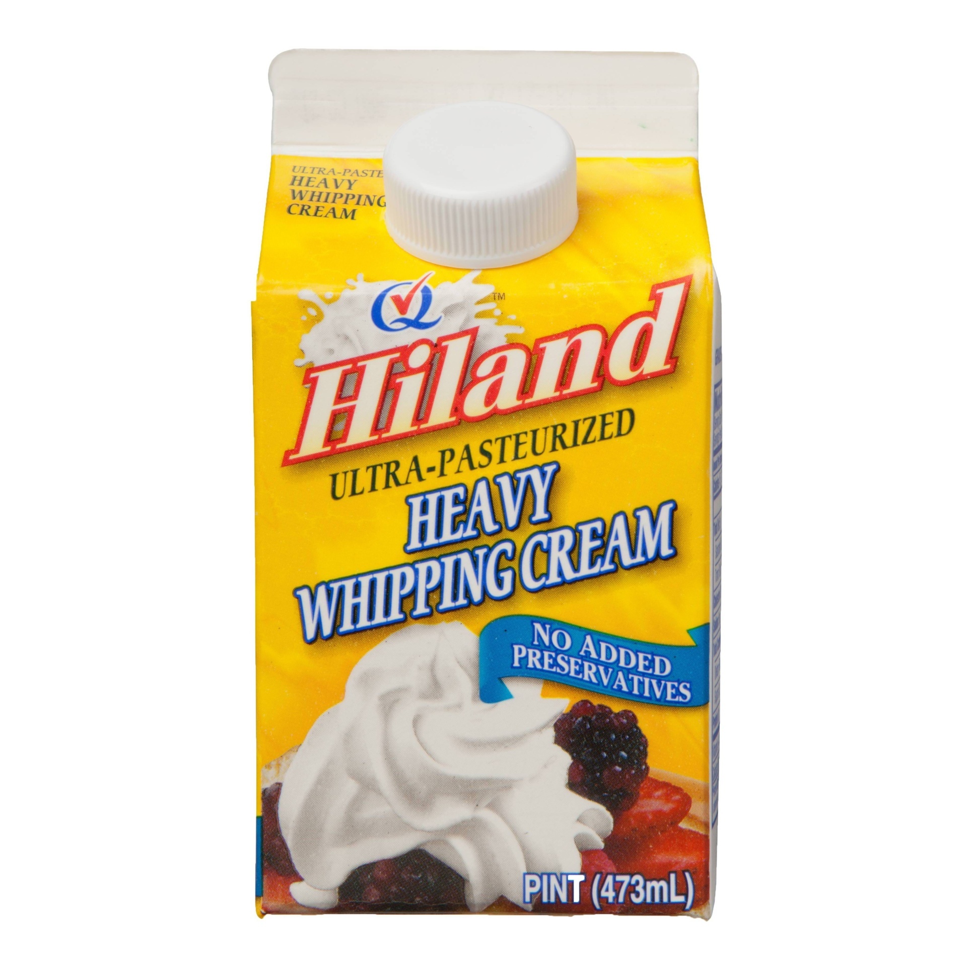 slide 1 of 1, Hiland Dairy Ultra Heavy Whipping Cream, 1 pint