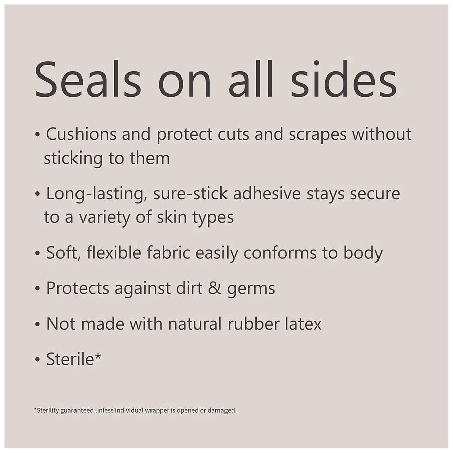 slide 3 of 5, Walgreens Extra Large Flexible Fabric Adhesive Bandages 10 Count, 2 in x 4 in