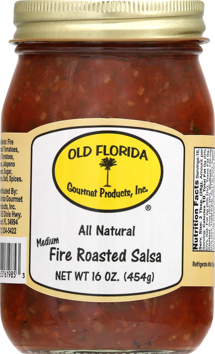 slide 6 of 12, Old Florida Gourmet Products Medium Fire Roasted Salsa 16 oz, 16 oz