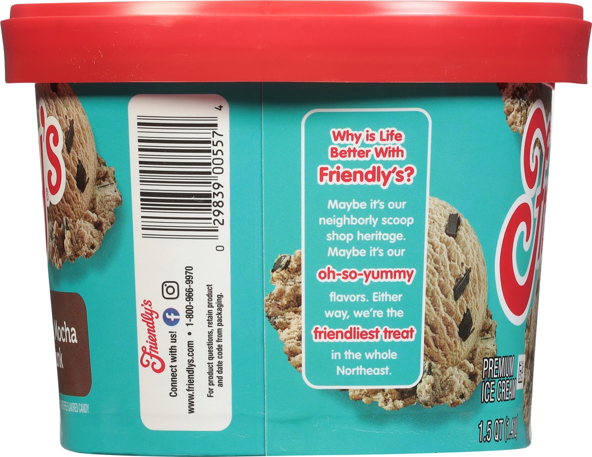 slide 6 of 9, Friendly's Premium Vienna Mocha Chunk Ice Cream 1.5 qt, 48 oz