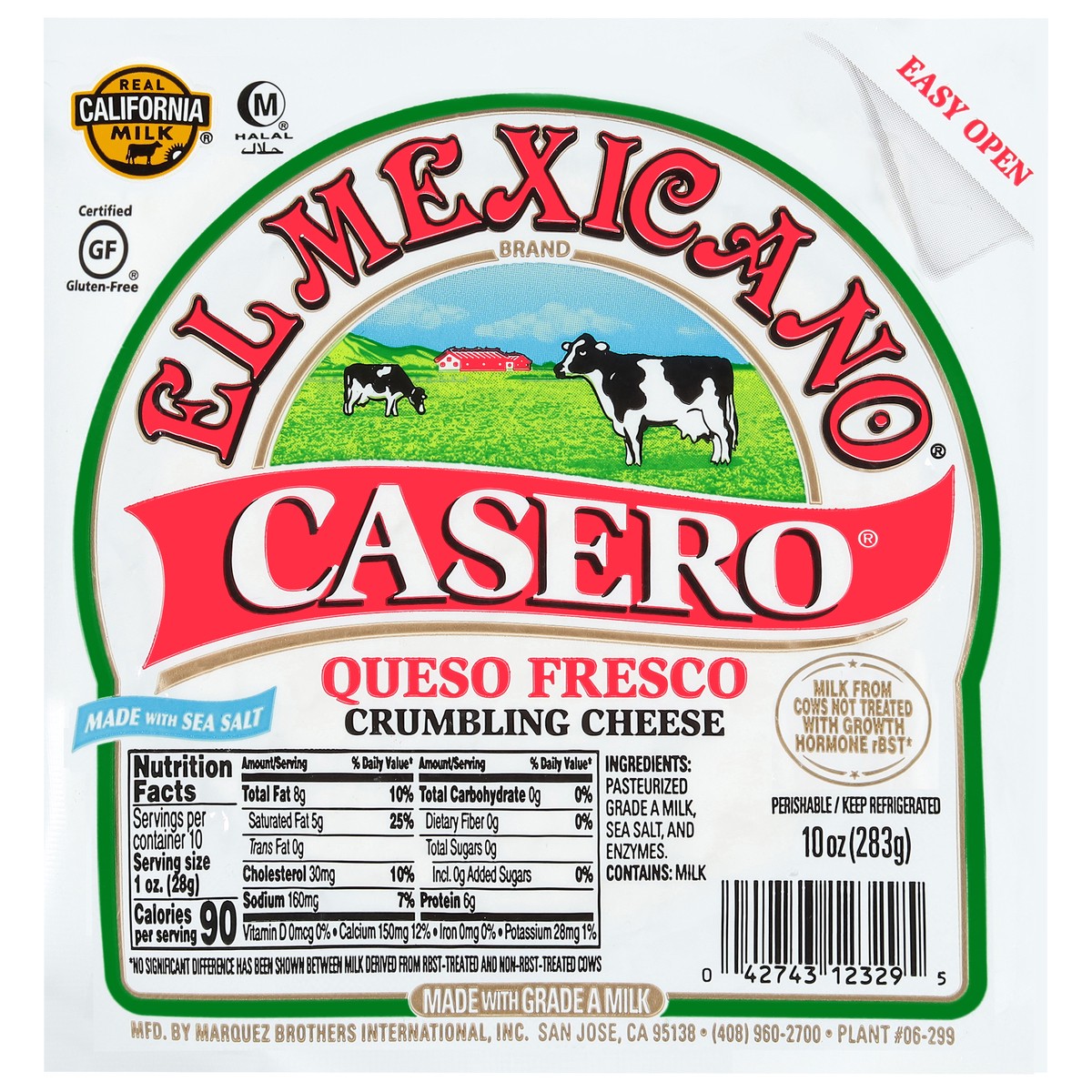 slide 9 of 14, El Mexicano Casero Queso Fresco Crumbling Cheese 10 oz, 10 oz
