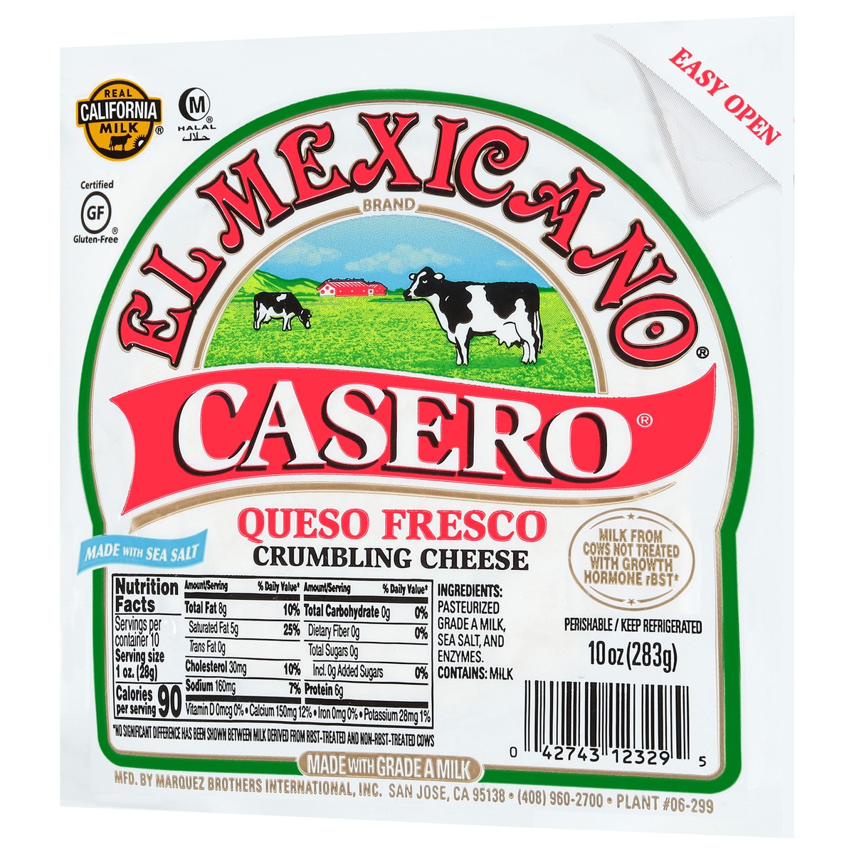 slide 6 of 14, El Mexicano Casero Queso Fresco Crumbling Cheese 10 oz, 10 oz