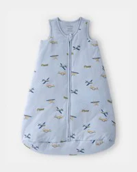 Carters Baby Boy Plane 2-Way Zip PurelySoft Wearable Blanket - Blue Blue M