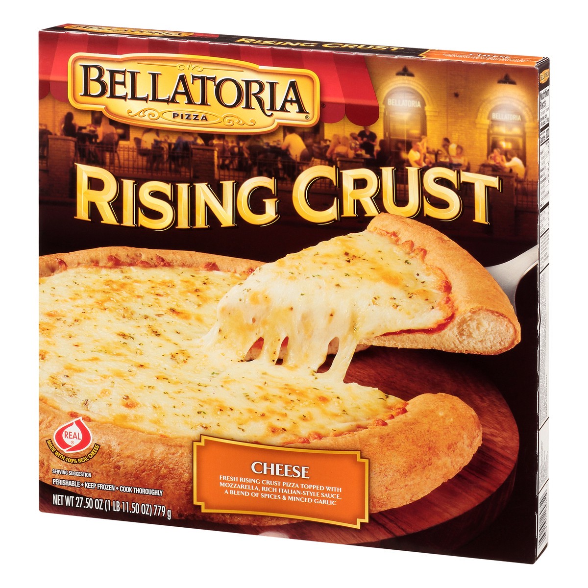 slide 2 of 12, Bellatoria Rising Crust Cheese Pizza 27.5 oz, 27.5 oz