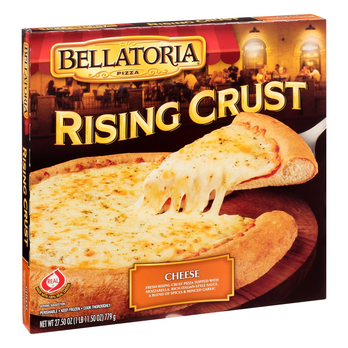 slide 8 of 12, Bellatoria Rising Crust Cheese Pizza 27.5 oz, 27.5 oz