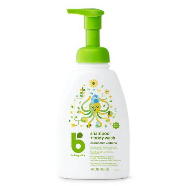 slide 1 of 17, Babyganics Shampoo Body Wash Chamomile Verbena, 16 fl oz