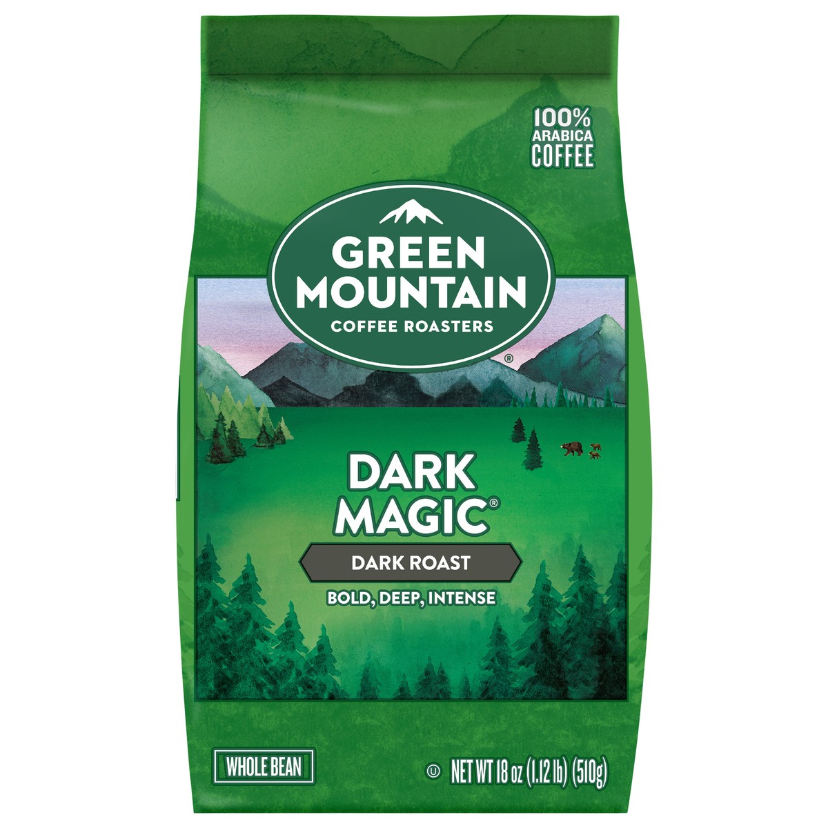 slide 9 of 10, Green Mountain Coffee Roasters Dark Magic Dark Roast Whole Bean Coffee 18 oz Bag, 18 oz