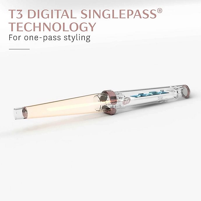 slide 5 of 9, T3 SinglePass Wave Professional Tapered Ceramic Styling Wand, 1 ct