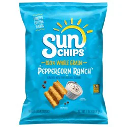 SunChips Whole Grain Snacks Peppercorn Ranch 7 Oz