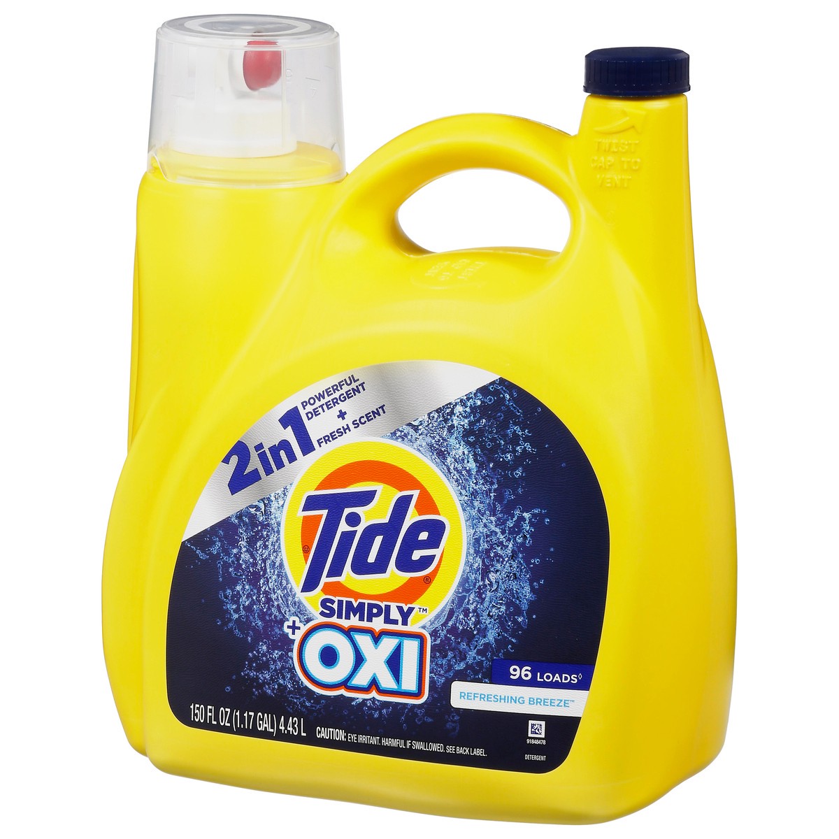 slide 2 of 9, Tide Simply + Oxi Refreshing Breeze Detergent 150 fl oz, 150 fl oz