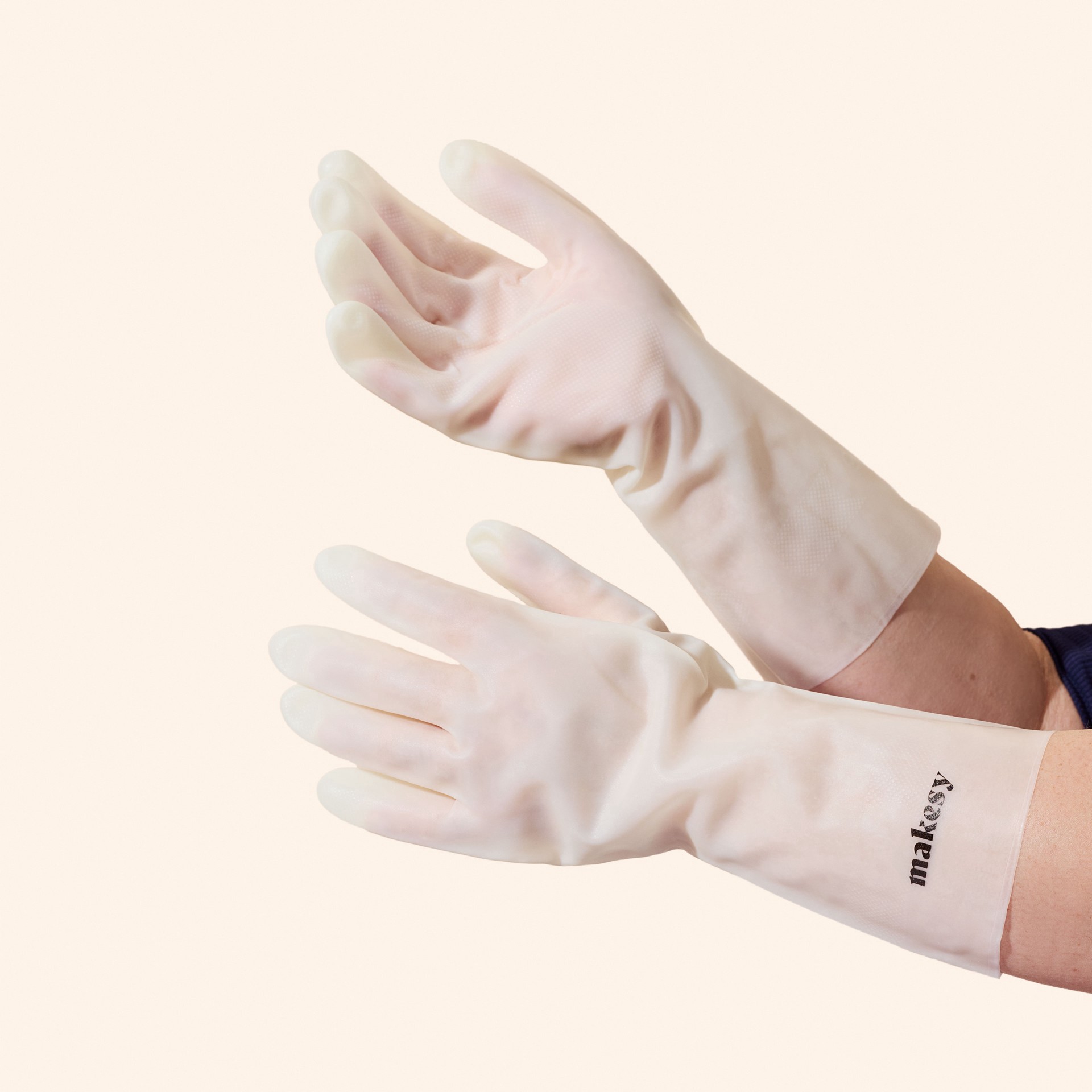 slide 3 of 3, Makesy Stained Glass Nitrile Gloves, 13 in x 6 in